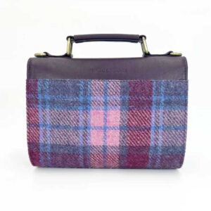 Harris Tweed Mini Day Bag In Pastel Pink