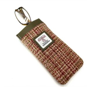Harris Tweed Glasses Sleeve in Maple