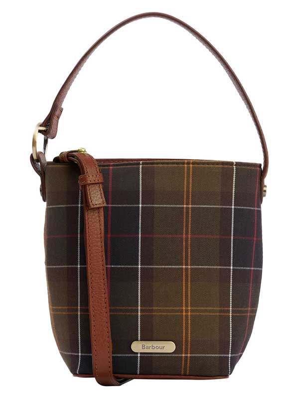 Barbour Cedar Mini Bucket Bag Classic Tartan