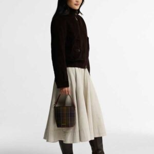 Barbour Cedar Mini Bucket Bag Classic Tartan