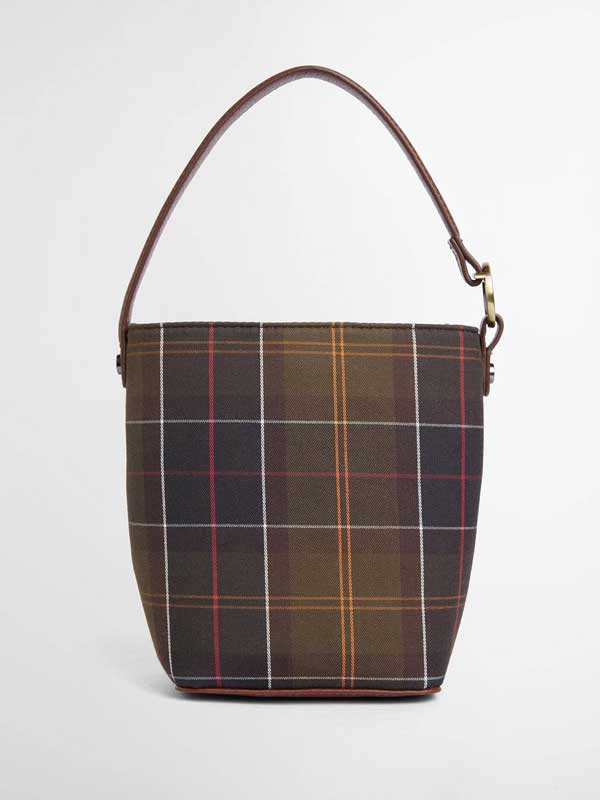 Barbour Cedar Mini Bucket Bag Classic Tartan