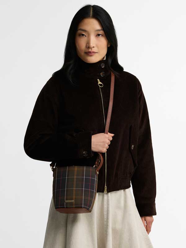Barbour Cedar Mini Bucket Bag Classic Tartan