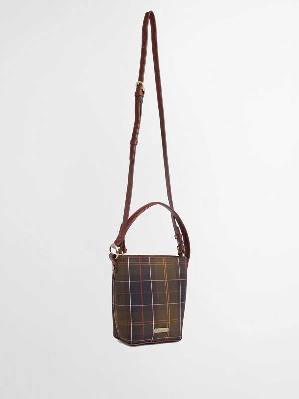 Barbour Cedar Mini Bucket Bag Classic Tartan